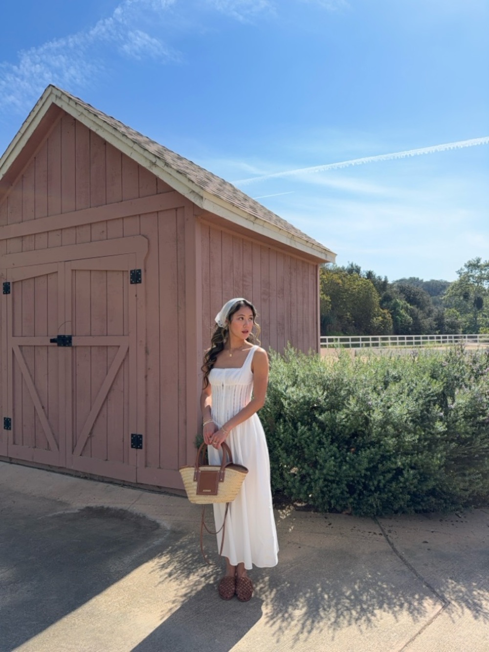 Peppermayo White Midi Dress with Square Neck - Picture 4 of 6